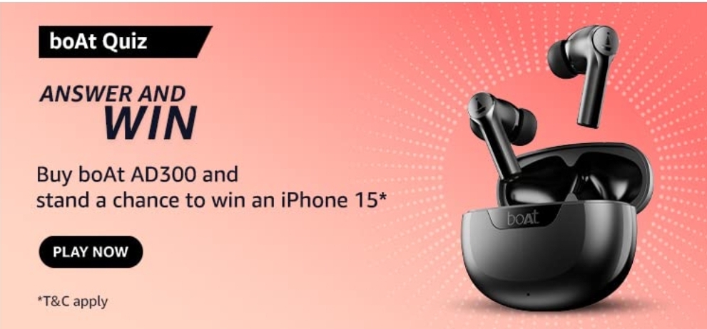 Amazon Boat Quiz Answers: Win an iPhone 15 Now!