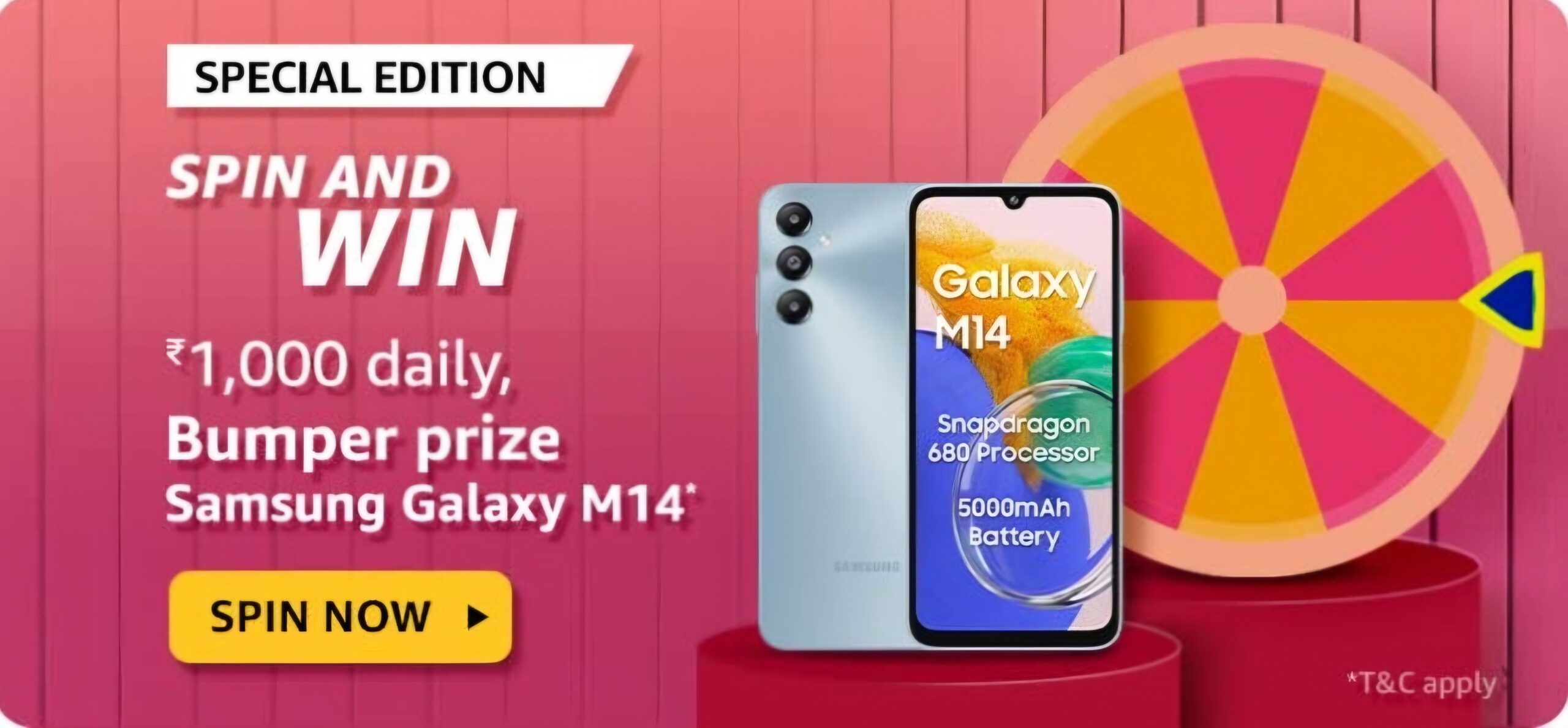 Amazon Samsung A14 Quiz Answer : Win a Bumper Prize!